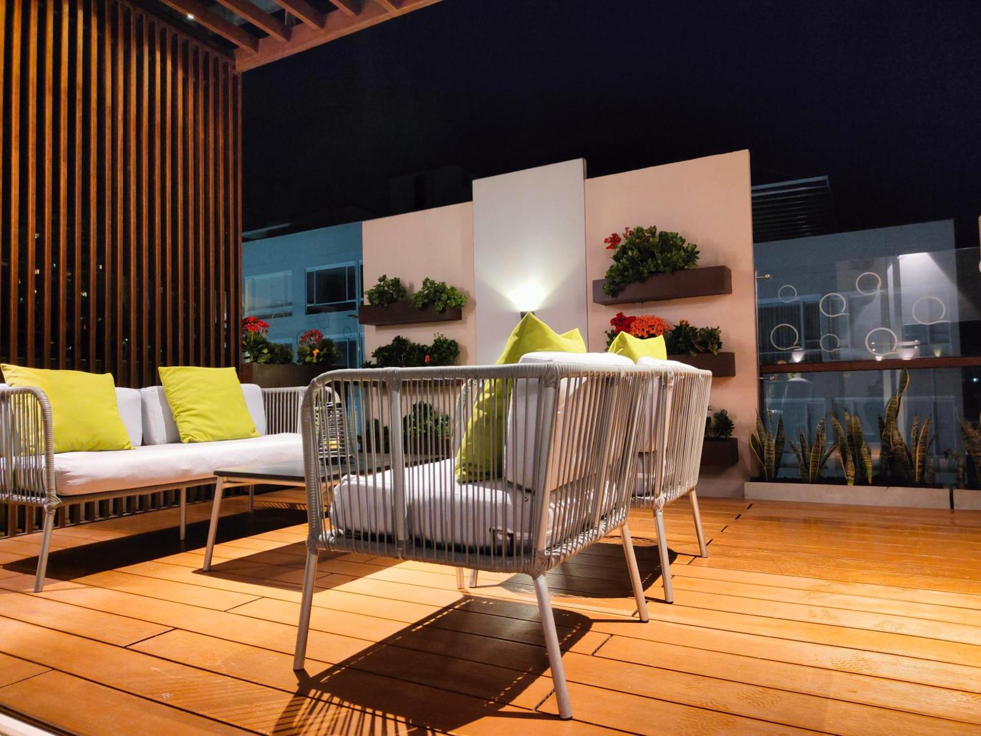 Quo Quality Hotel Manizales Ngoại thất bức ảnh A rooftop garden
